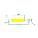 Voltaat COMP_LEDS_illumination 2W COB LED Chip – 12V Warm White 3000K Waterproof