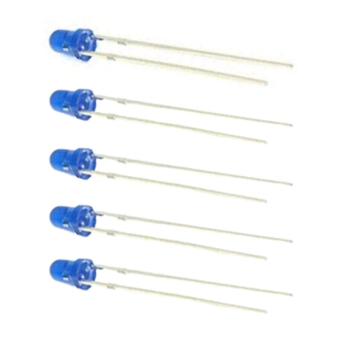 Voltaat COMP_LEDS_illumination Blue 3mm LED – Diffused Lens (5 Pack)