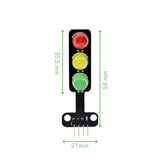 Voltaat COMP_LEDS_illumination Mini LED Traffic Light Module – 3-Color Signal with 4-Pin Control