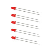 Voltaat COMP_LEDS_illumination Red 3mm LED – Diffused Lens (5 Pack)