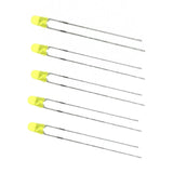 Voltaat COMP_LEDS_illumination Yellow 3mm LED – Diffused Lens (5 Pack)