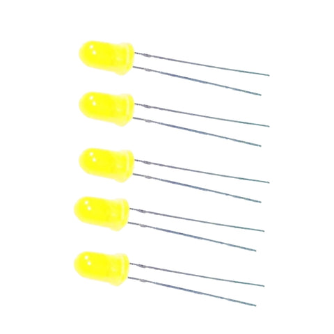 Voltaat COMP_LEDS_illumination Yellow 5mm LED – 5.0V 20mA (5 Pack)