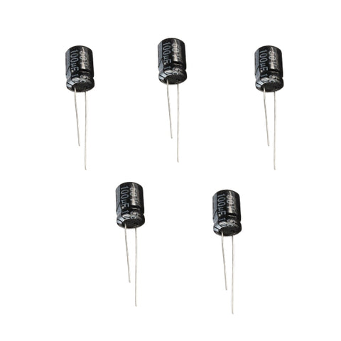 Voltaat COMP_Resis_Cap_Indu_Diode Electrolytic Capacitors 50V – Radial Aluminum Capacitor Pack (5 pcs)