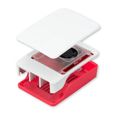 Voltaat DEVB_RPI Official Raspberry Pi 5 case with fan - Red & White