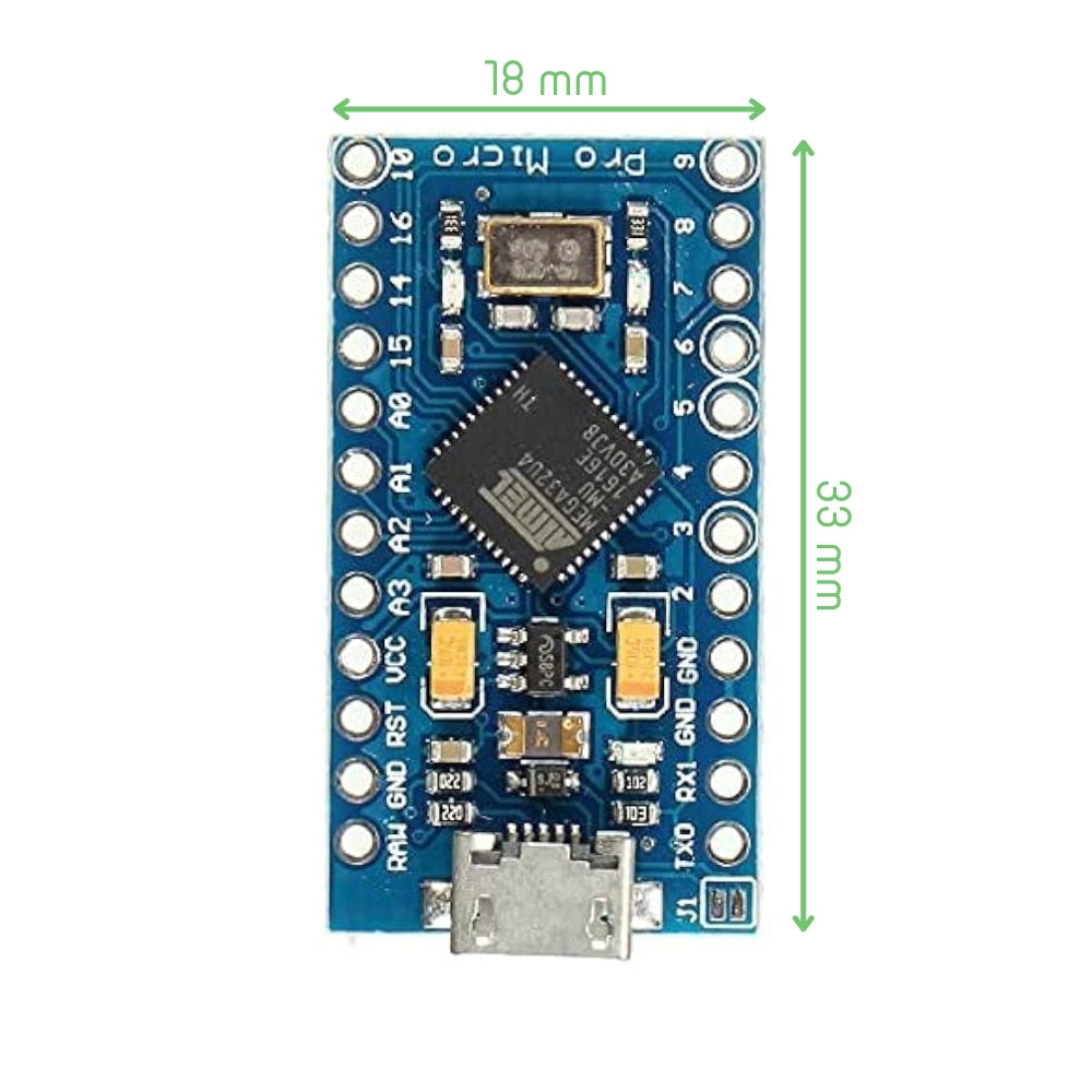 Arduino Pro Micro Development Board – Micro USB – Voltaat