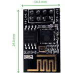 Voltaat DEVEB_ESP ESP8266 ESP-01 Wi-Fi Module, 2.4GHz