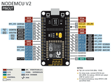 Voltaat DEVEB_ESP ESP8266 NodeMCU V2 Development Board, Wi-Fi Enabled
