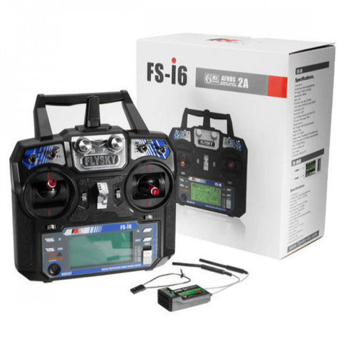Voltaat Drones FlySky FS-i6 2.4G 6CH Transmitter With FS-iA6 Receiver