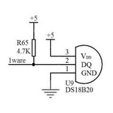 Voltaat DS18B20 Temperature Sensor Adapter – Built-In 4.7kΩ Resistor