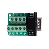 Voltaat Male DB9 RS232 Serial to Terminal Breakout Board