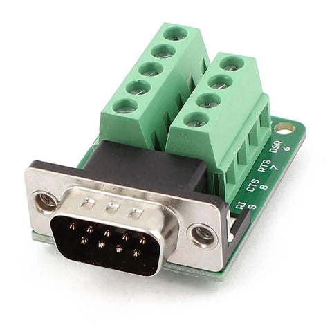 Voltaat Male DB9 RS232 Serial to Terminal Breakout Board