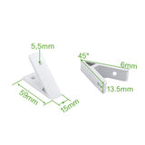 Voltaat MECH_Aluminum_Profile 45° Angle Corner Bracket for 20 Series Aluminum Profile – Aluminum Alloy
