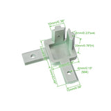 Voltaat MECH_Aluminum_Profile Internal 3 Way End Bracket for 20 Series Aluminum Profile