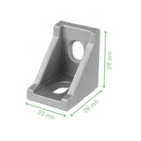 Voltaat MECH_Aluminum_Profile L Shape Corner Bracket for 20 Series Aluminum Profile – 90 Degree Connector
