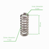 Voltaat MECH_Bearings_Springs Extruder Compression Spring – 20 mm Length, 7 mm OD, Carbon Steel
