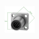 Voltaat MECH_Bearings_Springs LMK8UU Linear Ball Bearing – Square Flange, 8mm Shaft