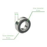 Voltaat MECH_Bearings_Springs Miniature Ball Bearing – 6x10x3 mm