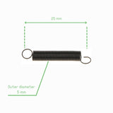 Voltaat MECH_Bearings_Springs Pushrod Tension Spring – 5 mm Diameter, 25 mm Length