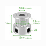 Voltaat MECH_Pulley_Belt GT2 20 Teeth Timing Belt Pulley – Aluminum, Set Screw Mount