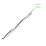 Voltaat MECH_Rods_Lead_Screws 8mm Stainless Steel Round Rod – 250mm Length