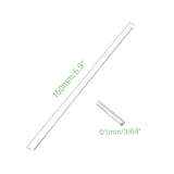 Voltaat MECH_Rods_Lead_Screws Stainless Steel Round Rod – 1mm Diameter, 150mm Length