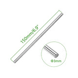 Voltaat MECH_Rods_Lead_Screws Stainless Steel Round Rod – 3mm Diameter, 150mm Length