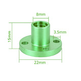 Voltaat MECH_Rods_Lead_Screws T8 Lead Screw with Brass Nut – 8mm Diameter, 2mm Pitch, 8mm Lead