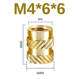 Voltaat MECH_Screws_Inserts Length 6mm Heated inserts M4 (OD6mm) - 5pcs