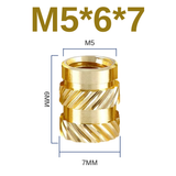 Voltaat MECH_Screws_Inserts Length 6mm Heated inserts M5 (OD7mm) - 5pcs