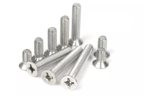 Voltaat MECH_Screws_Inserts M2 Stainless Steel Phillips Flat Head Screws (5 Pcs)
