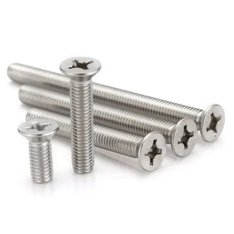 Voltaat MECH_Screws_Inserts M4 Stainless Steel Phillips Flat Head Screws (5 Pcs)