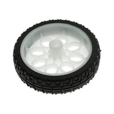 Voltaat Motors_Car_Kits_parts 65mm Rubber Wheel for TT Motor – White Plastic Rim