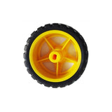 Voltaat Motors_Car_Kits_parts 65mm Rubber Wheel for TT Motor – Yellow Plastic Rim