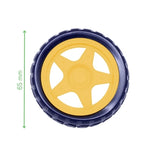 Voltaat Motors_Car_Kits_parts 65mm Rubber Wheel for TT Motor – Yellow Plastic Rim