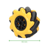 Voltaat Motors_Car_Kits_parts Mecanum Wheel 60mm Set – 4pcs Left & Right TT Motor Compatible