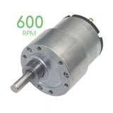 Voltaat Motors_Motors_Fans 12V High Torque Metal DC Geared Motor (600 RPM, 1.1 Kg.cm)