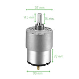 Voltaat Motors_Motors_Fans 12V JGB37-520 DC Geared Motor – 600RPM High Torque
