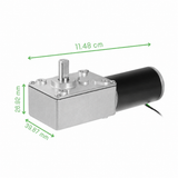 Voltaat Motors_Motors_Fans A58SW31ZY Worm Geared DC Motor – 12V 100RPM High Torque