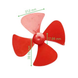 Voltaat Motors_Motors_Fans DC Motor Propeller Fan – 4 Blades, 2mm Shaft