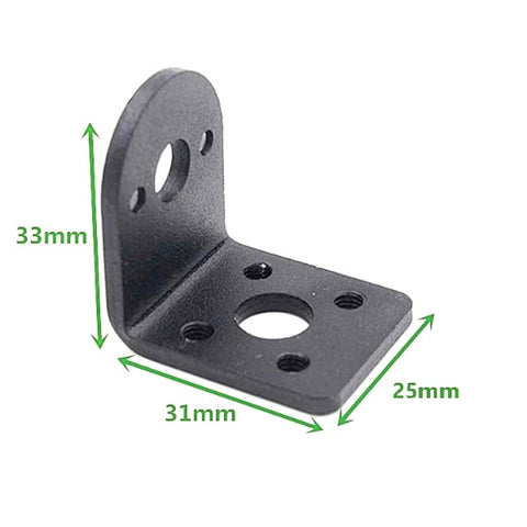 L-Clamp Bracket for 25GA Gear Motor – Aluminum Alloy Mount – Voltaat