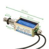 Voltaat Motors_Motors_Fans Mini Push Pull Linear Solenoid – 12V, 10mm Stroke