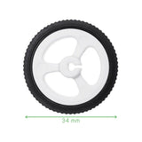 Voltaat Motors_Motors_Fans N20 Gearmotor Wheel – 34mm Diameter 3mm D Shaft