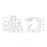 Voltaat Mounting Bracket for JGB37-520 DC Motor