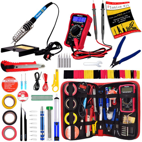 Plusivo Soldering Kit with Digital Multimeter Plusivo Soldering Kit with Digital Multimeter