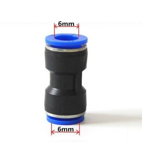 PU-6 Push-to-Connect Pneumatic Fitting – 6mm Straight Union PU-6 Push-to-Connect Pneumatic Fitting – 6mm Straight Union