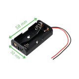 Voltaat PWR_Alkaline_Batt 2x AA Battery Holder – 3V Battery Case with Wire Leads