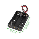 Voltaat PWR_Alkaline_Batt 3x AA Battery Holder – 4.5V Battery Case with Wire Leads