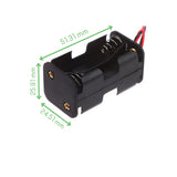 Voltaat PWR_Alkaline_Batt 4x AA Battery Holder Dual Box – 6V Battery Case with Leads