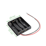 Voltaat PWR_Alkaline_Batt 4x AAA Battery Holder – 6V Battery Case with Wire Leads