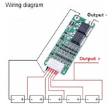 Voltaat PWR_Lithium_Batt_BMS 5S 10A 18.5V 18650 Li-ion Battery Protection Board (BMS)